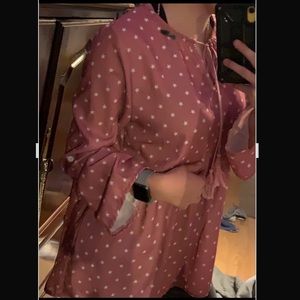 Light blush pink and white stars.